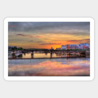 Shannon River Sunset, Limerick, Ireland Sticker